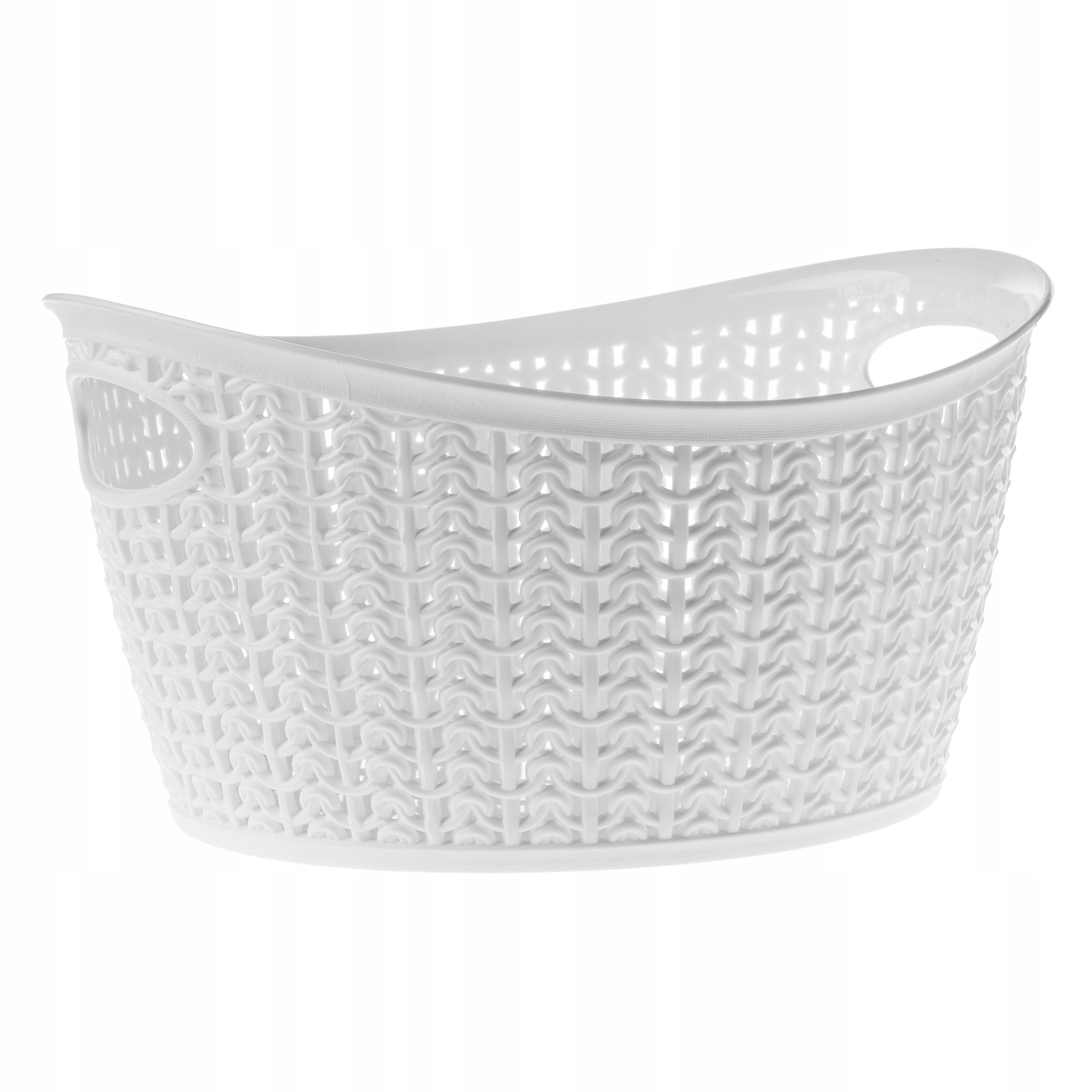 

Koszyk Owalny Z Uchwytami Organizer 3,3L Biały