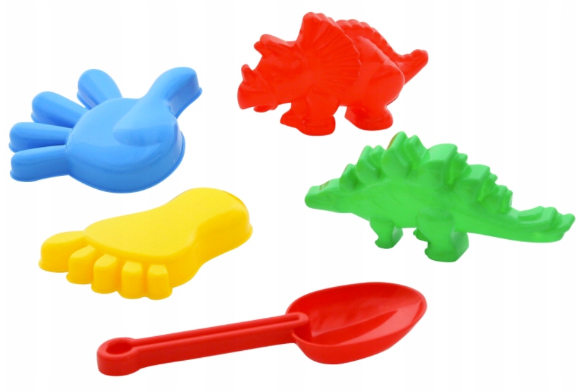 

Zestaw Piaskowy Dinozaur Łopatka Foremki 5 element