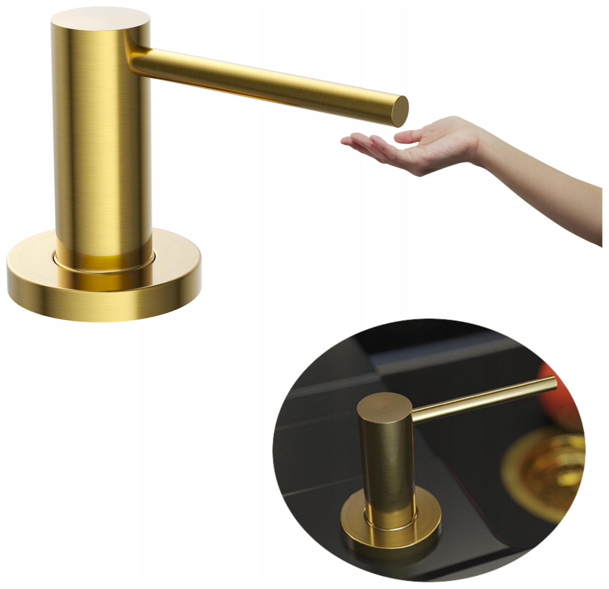 Dávkovač prestige na tekutý brush gold pro granitový dřez