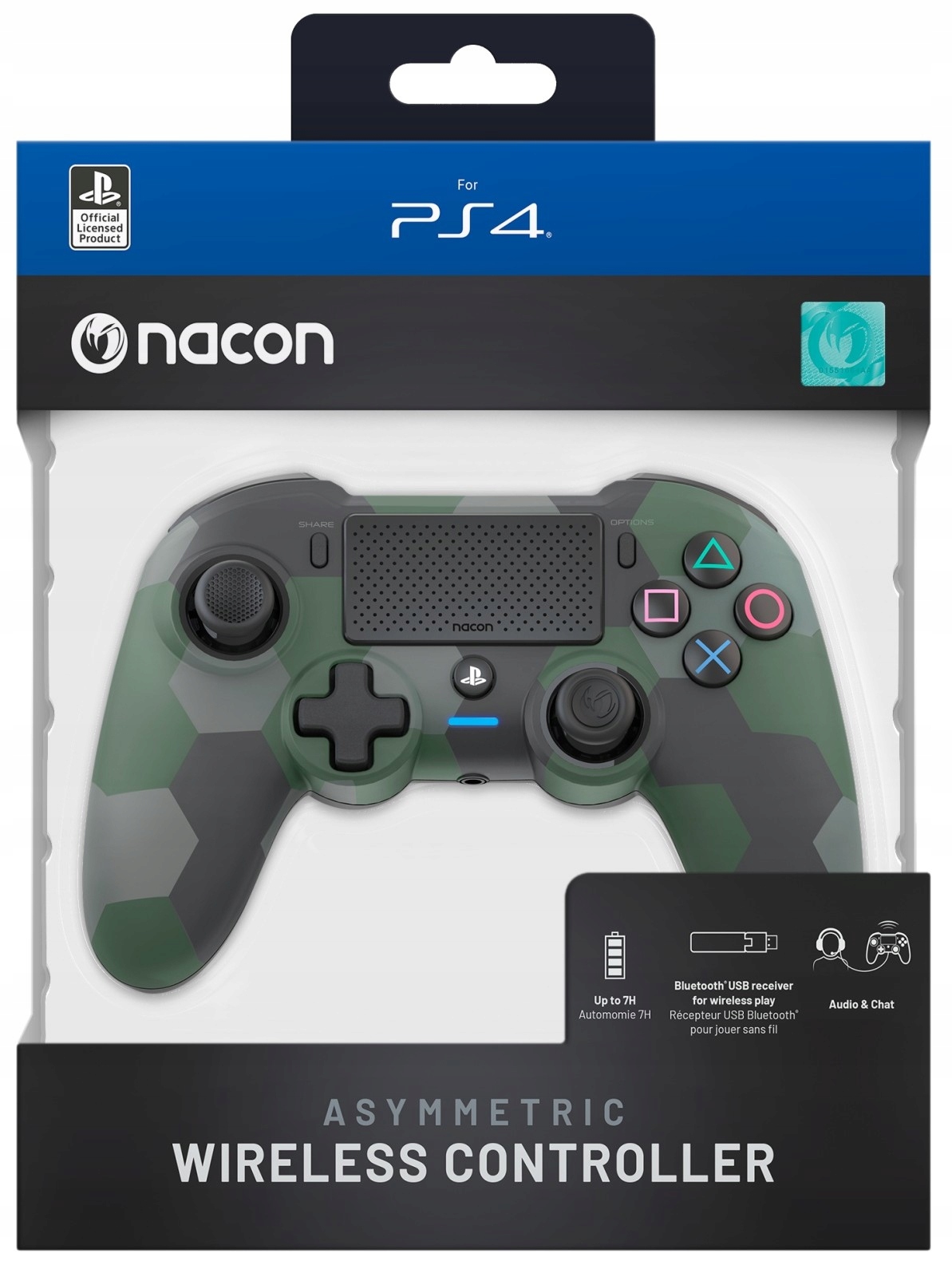 

Nacon Pad bezprzewodow PS4 Camo Zielo Asymetryczny