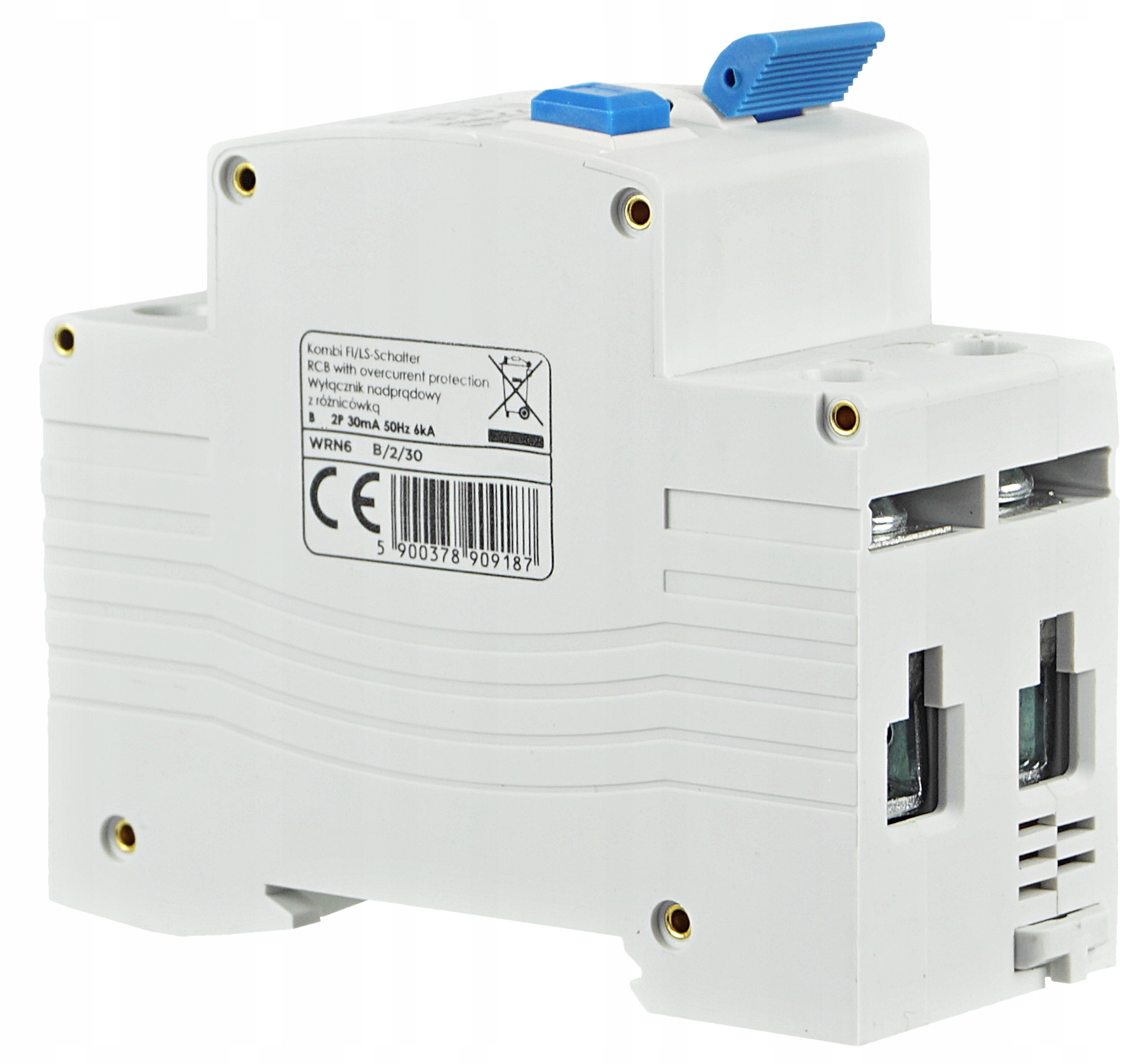1F B16A 30mA WYŁĄCZNIK NADPRĄDOWY Z RÓŻNICÓWKĄ 2P TYP AC Rodzaj wyłącznik nadprądowy