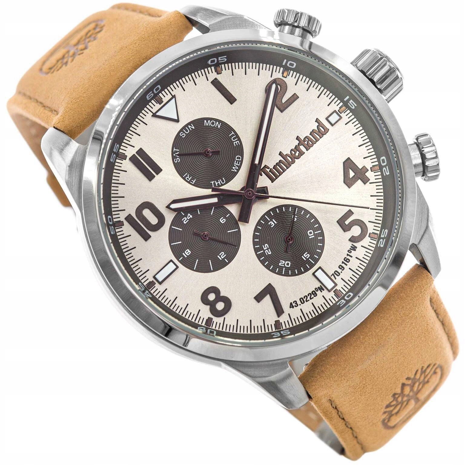 Pánské Hodinky Timberland TDWGF0009503 Henniker Na Ležérním Řemínku