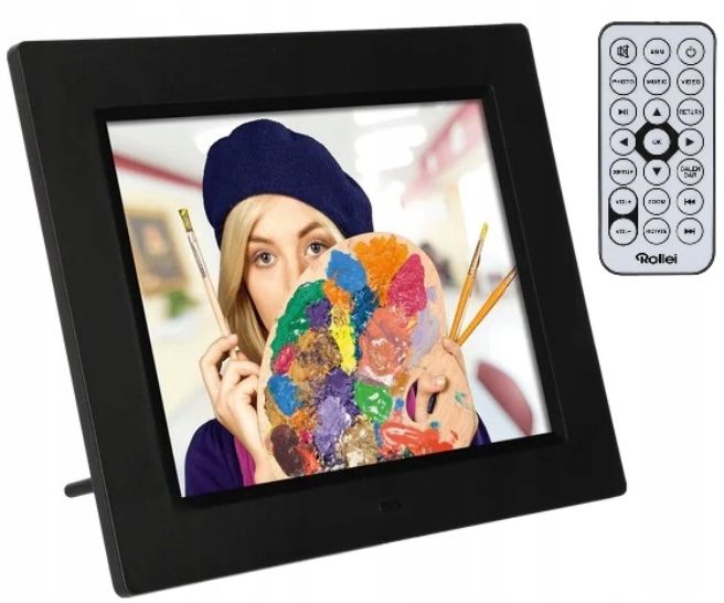 RAMKA CYFROWA Rollei Designline 8 CALI LED USB SD PILOT ZEGAR KALENDARZ