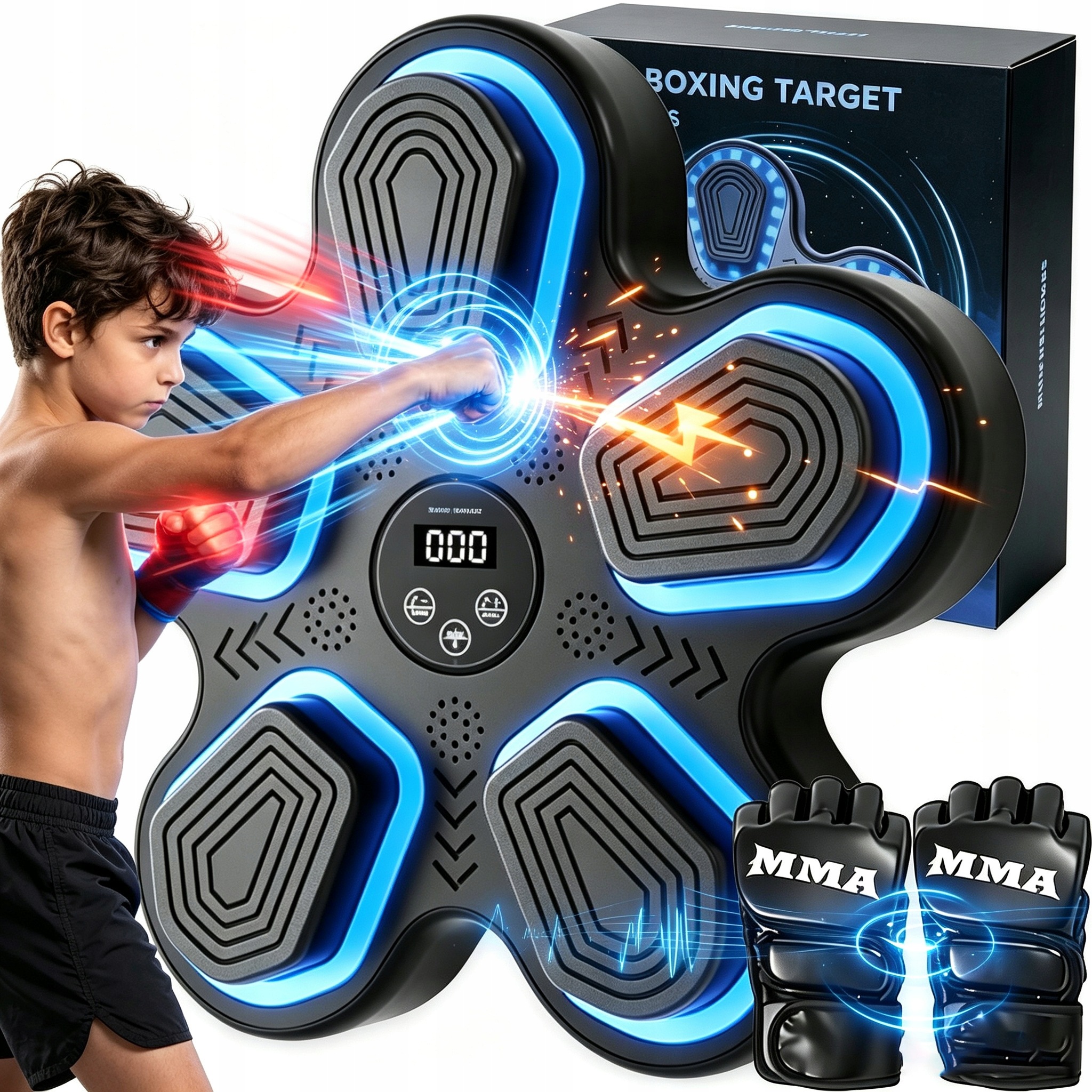 Inteligentní Boxerský Stroj Hudba Bluetooth 9 Rychlostí Rukavice Bt