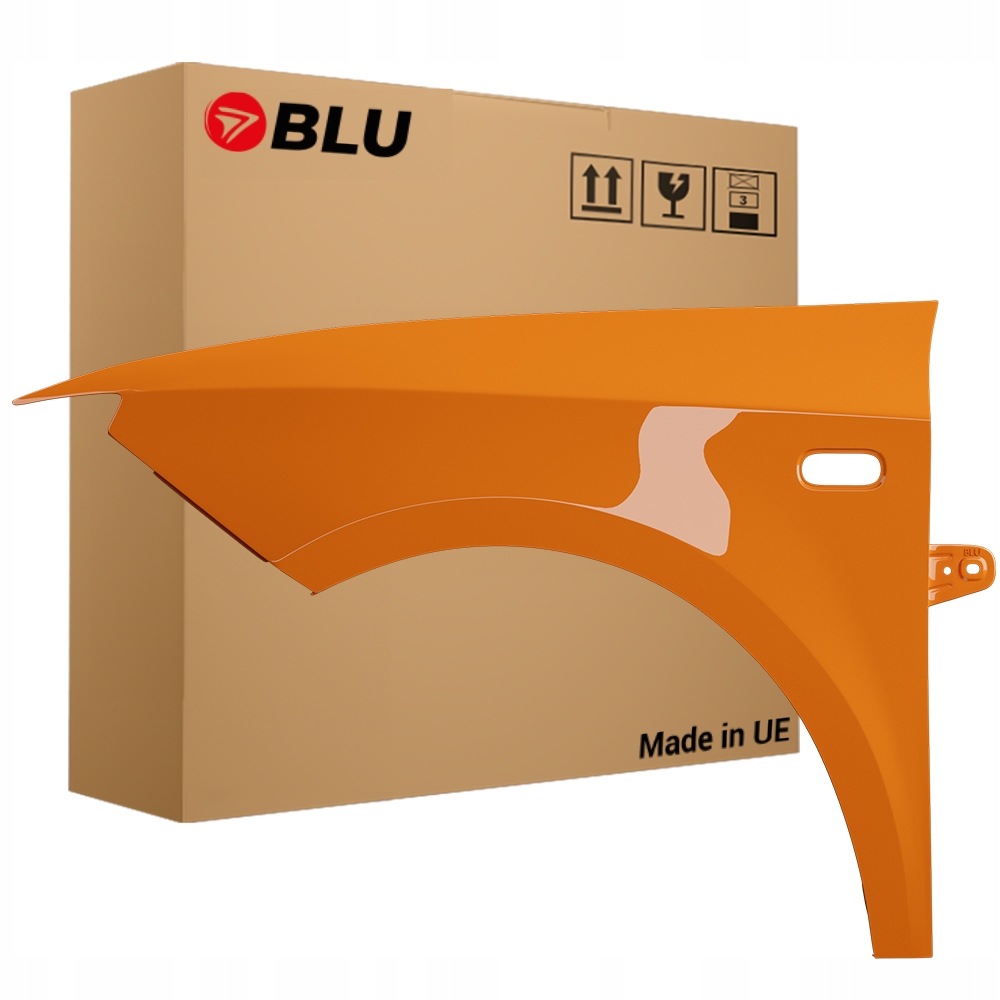 Blatník Blu Seat Ibiza IV 4 6J LP2C levý oranžový 08-17 přední pozink