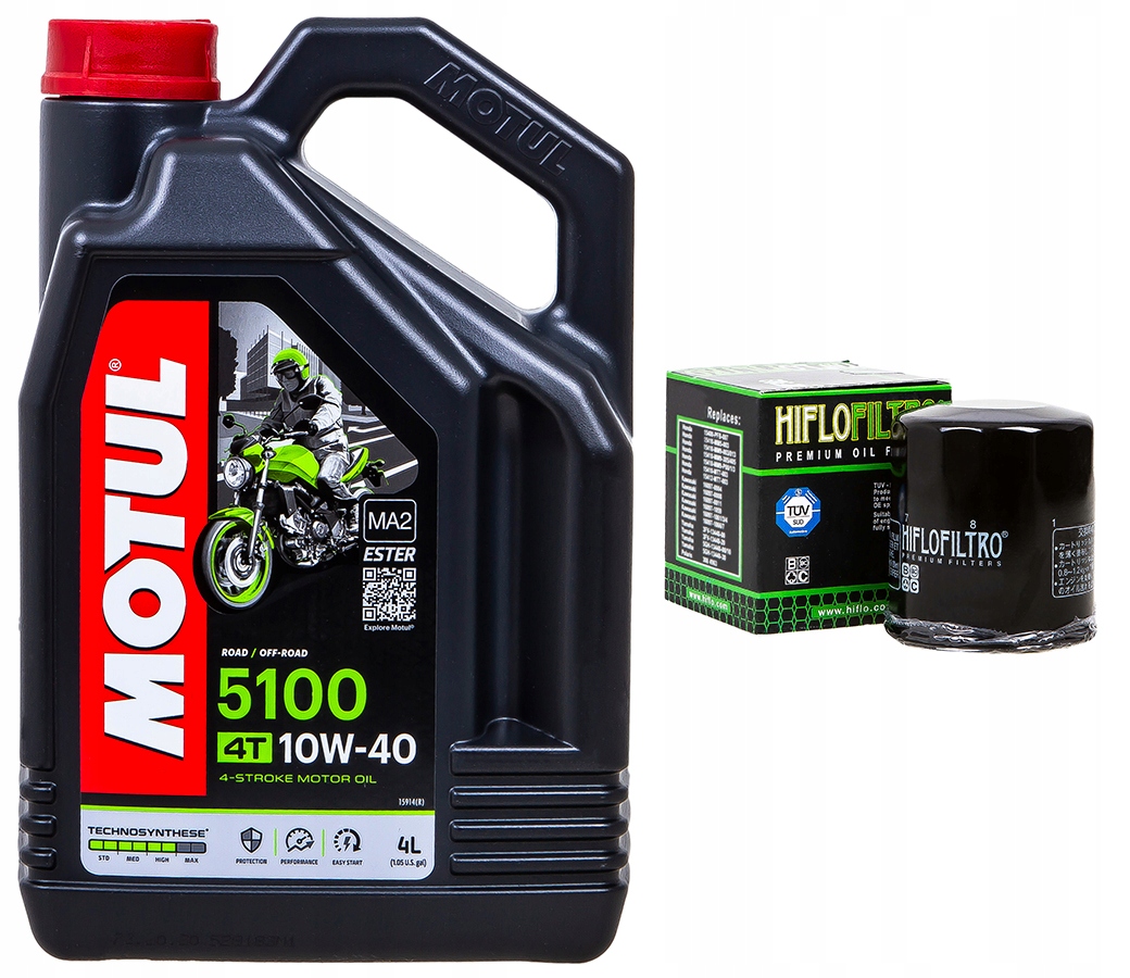

Olej Motul 5100 4T 10W40 Filtr Hiflo Filtro