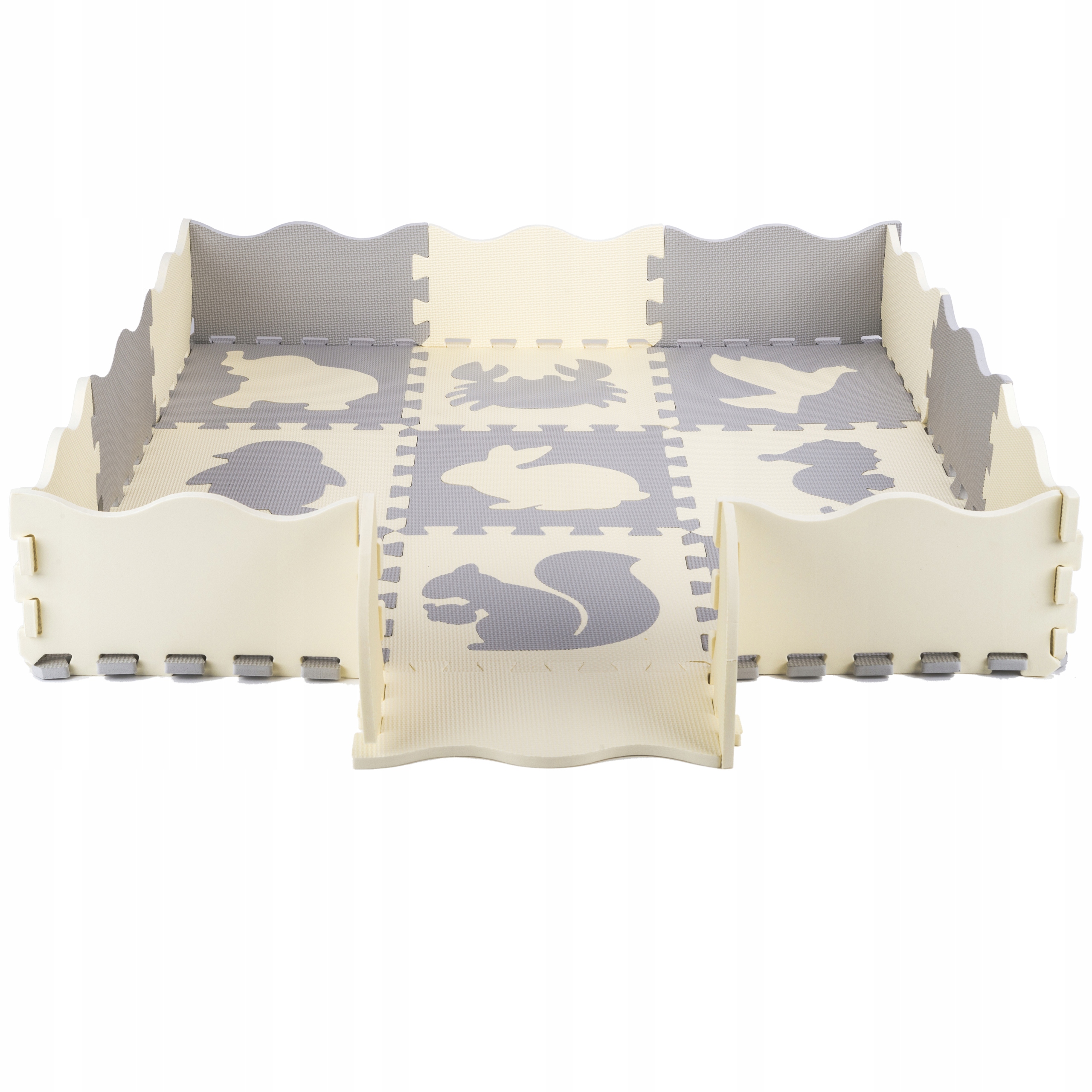 DYWAN KLOCKI PIANKOWE PUZZLE MATA EDUKACYJNA 25 EL Materiał pianka