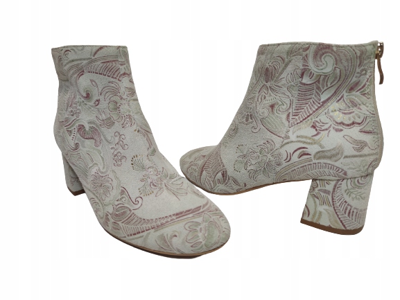 Originální Kotníkové Boty boty Lemar 30041 Béžová Výšivka r37