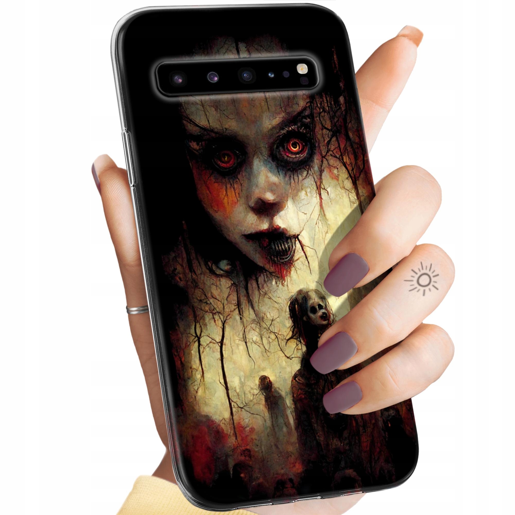 Etui Do Samsung Galaxy S10 5G Halloween Zombie Dynie Czaszki Wampiry