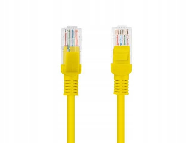 Lanberg Patchcord Lanberg Utp kat.5e 1m żółty