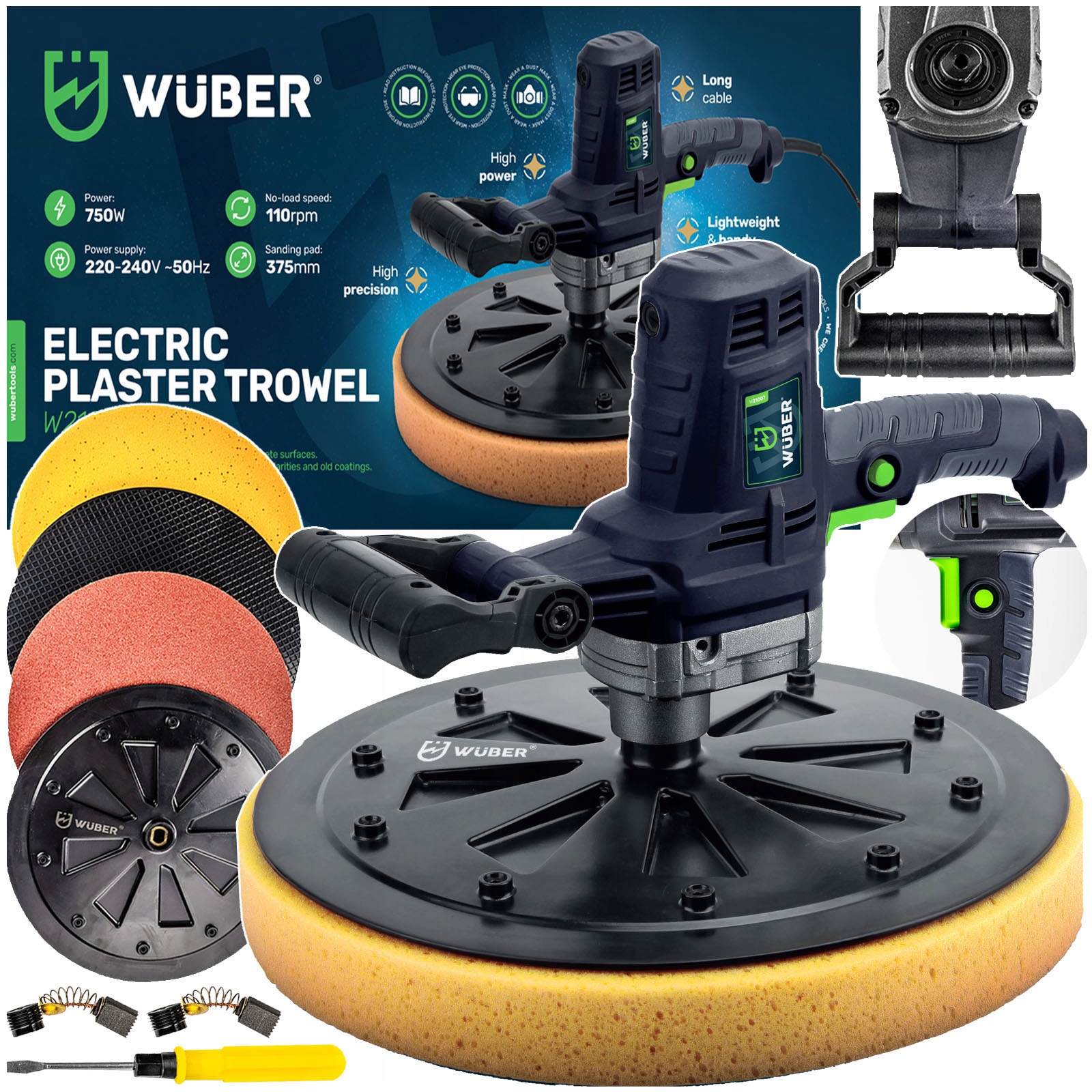 Leštička Na Cementové Omítky A Sádrové Omítky 750 W, Silná