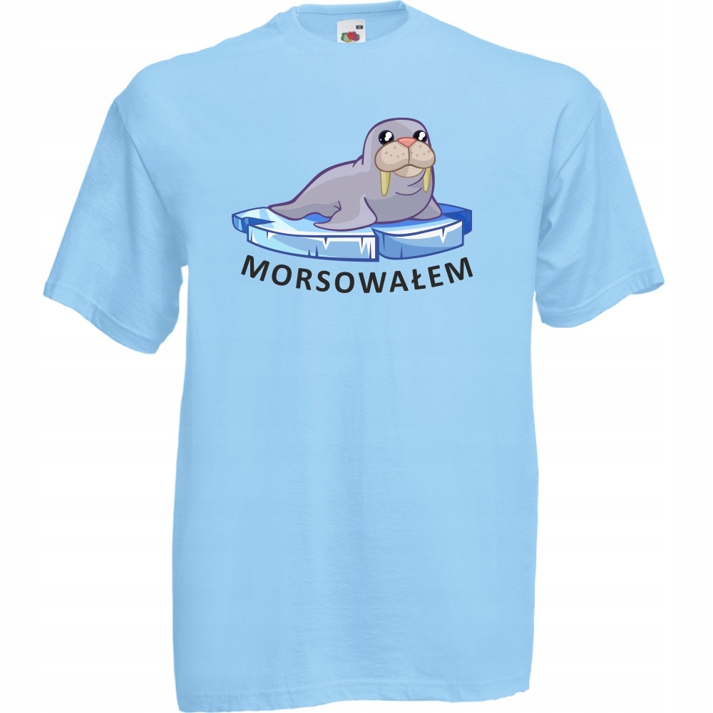

Koszulka morsowałem morsy morsowanie M błękitna