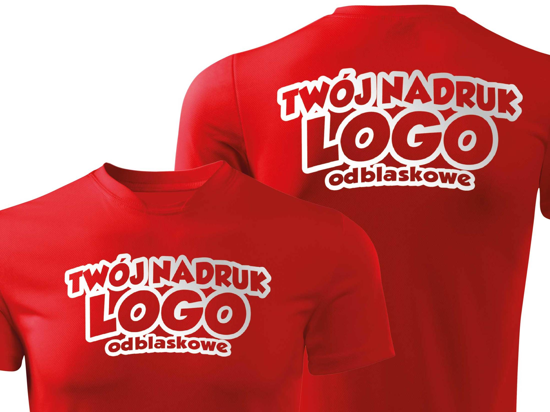 

Techniczna koszulka na lato z własnym nadrukiem XL