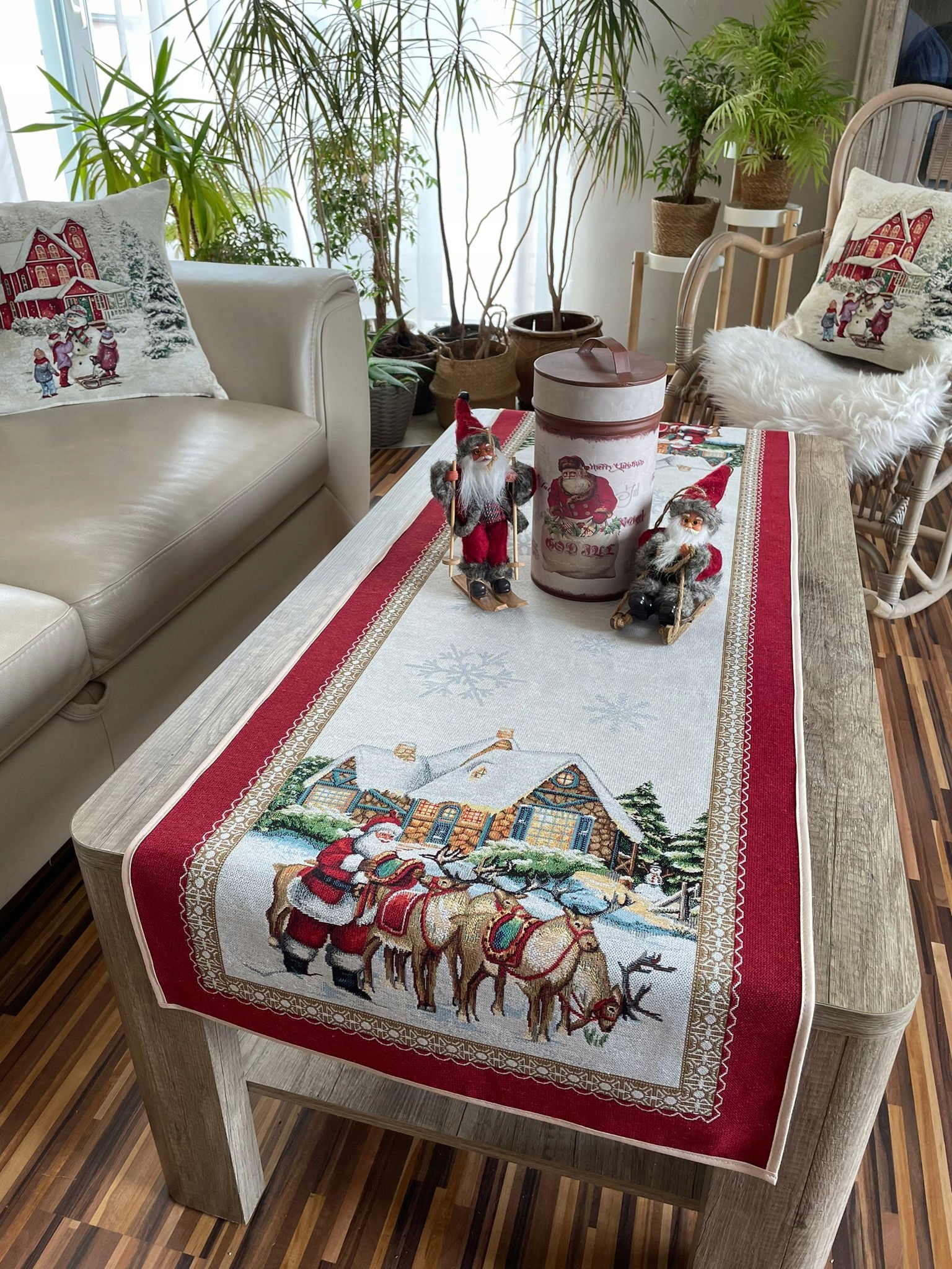 Běhoun se Santa Clausem 45x140 cm V15