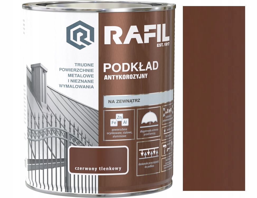 

Rafil Podkład Antykorozyjny Czerwony Tlenkowy 0.75