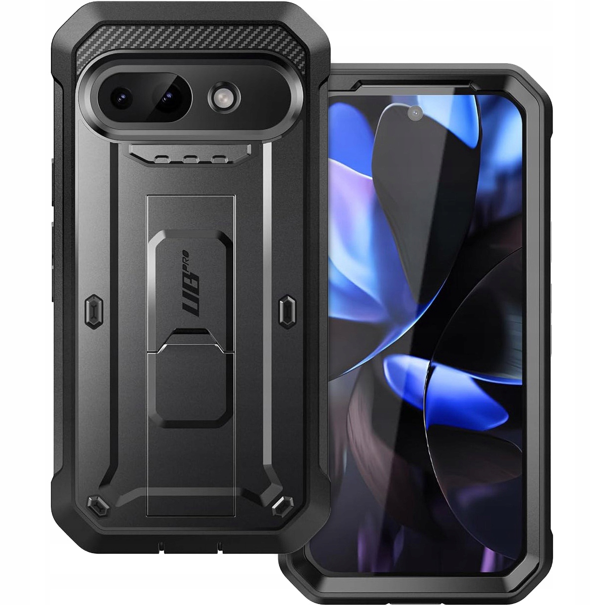 Pouzdro pancéřové Supcase pro Pixel 9a, kryt na opasek, pevné s opěrkou Stand