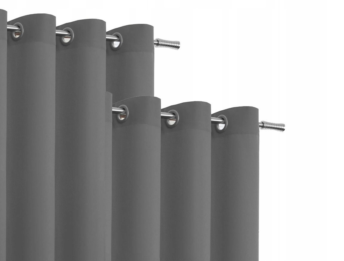 GOTOWE ZASŁONY NA KÓŁKACH 140x240 ZASŁONA 2szt.