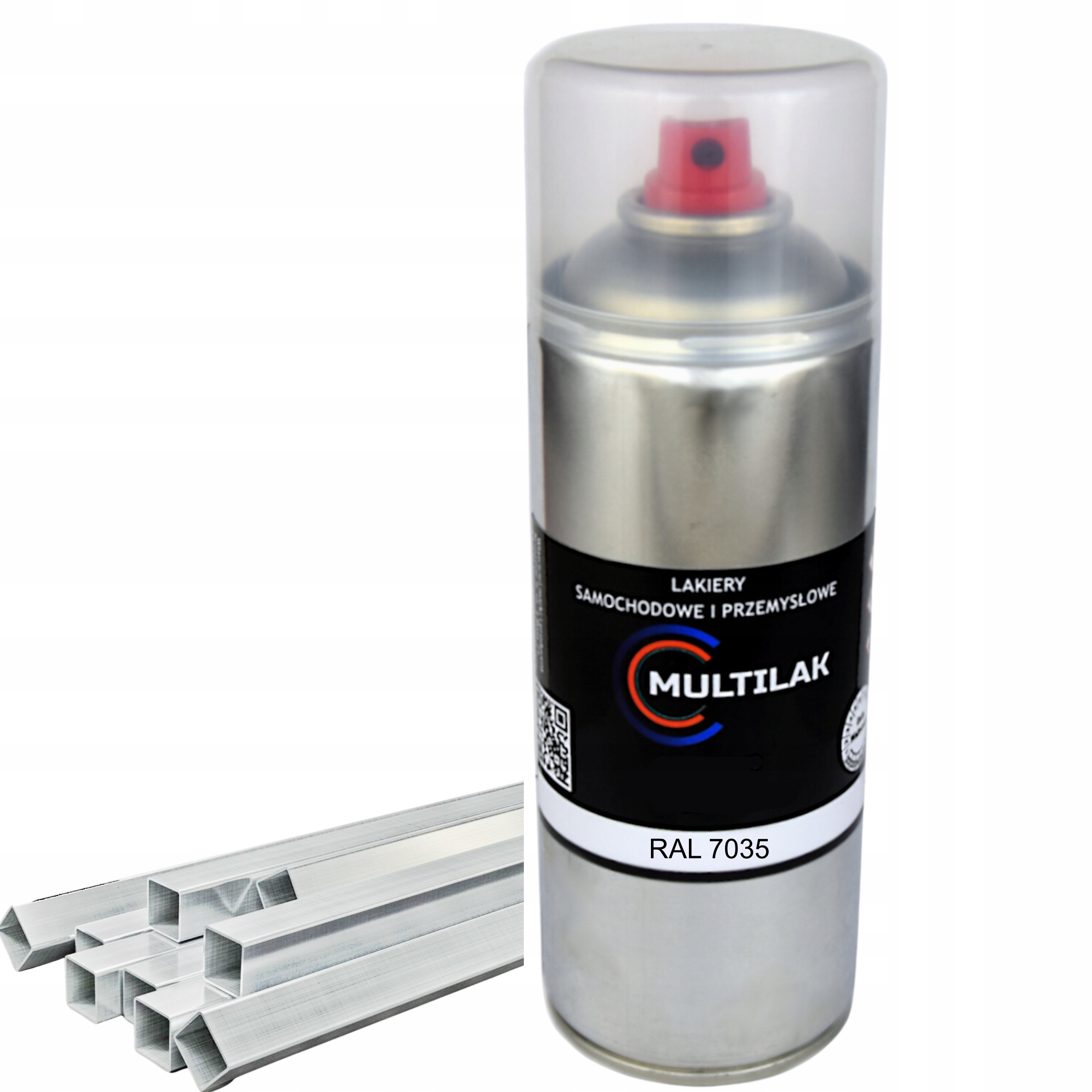Lakier farba w sprayu do aluminium Ral 7035 Mat