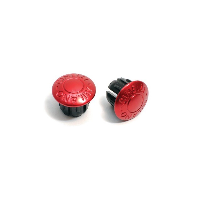 Korki kierownicy Cinelli anodowane czerwone Red