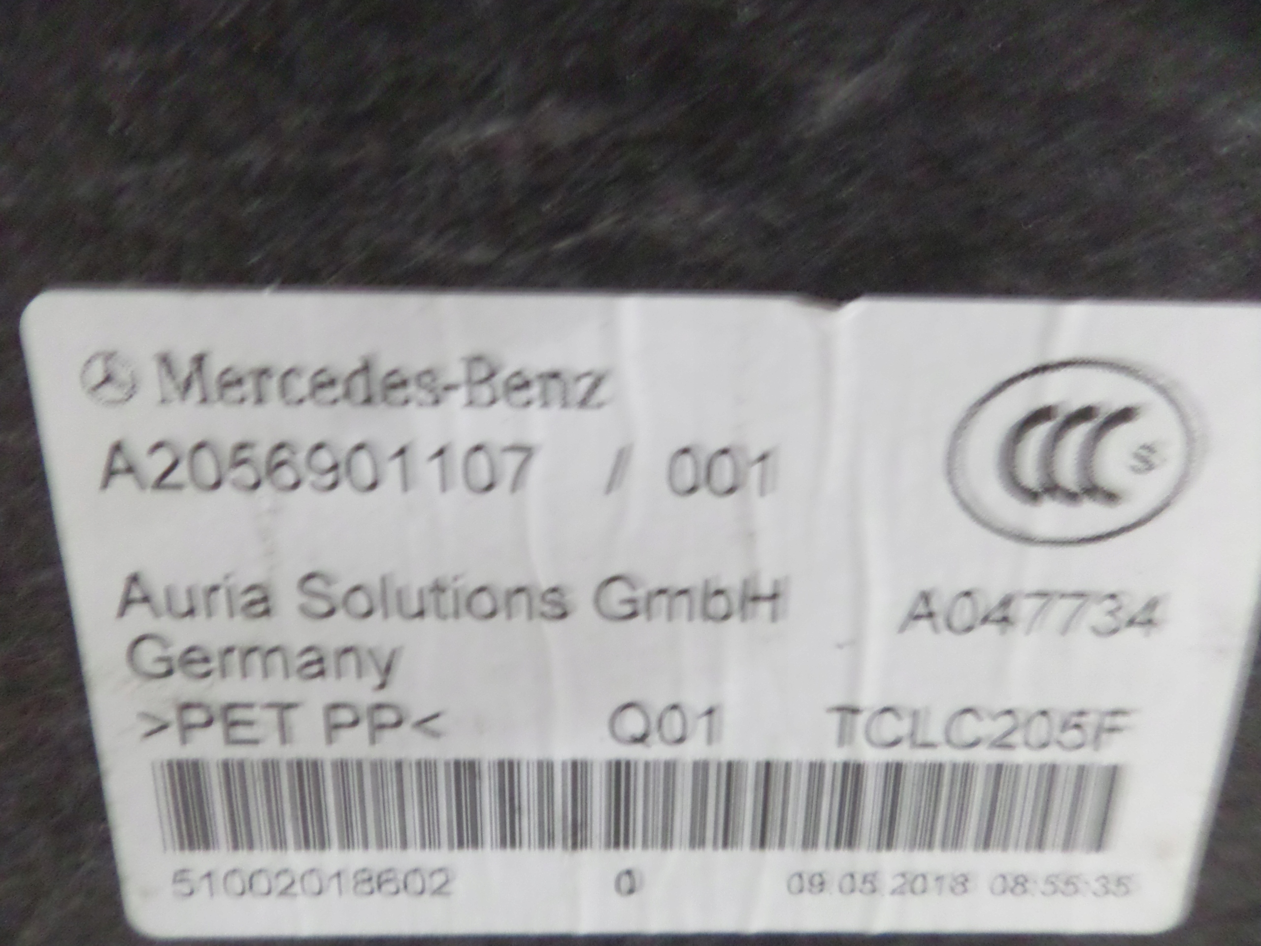 cover wanny boot MERCEDES C KLASA W205 18