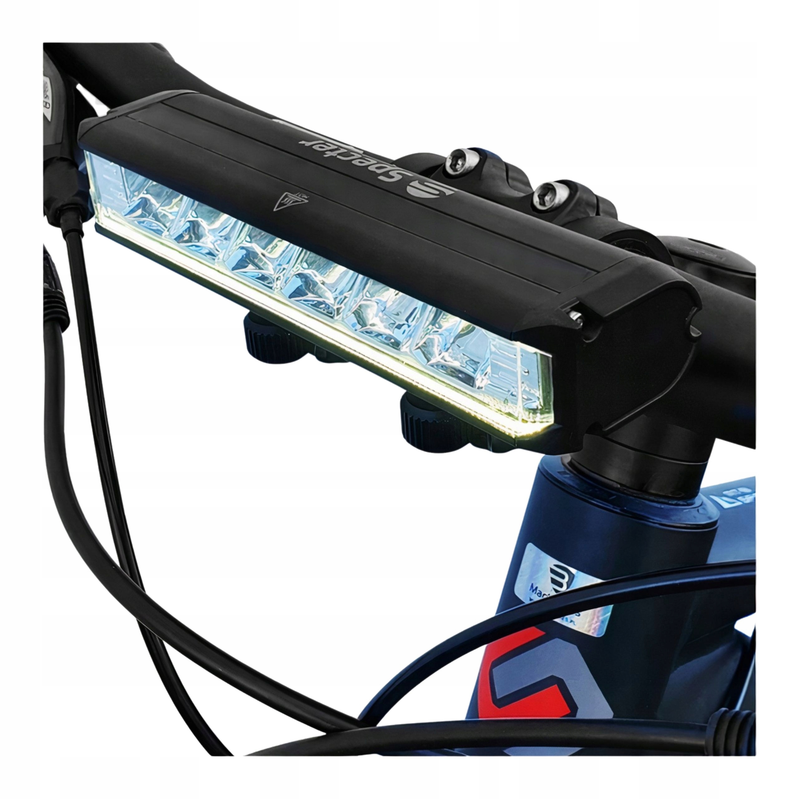 Lampka Rowerowa Przednia Led Mocna Usb C 1400LM IPX6 Specter Prosty Montaż