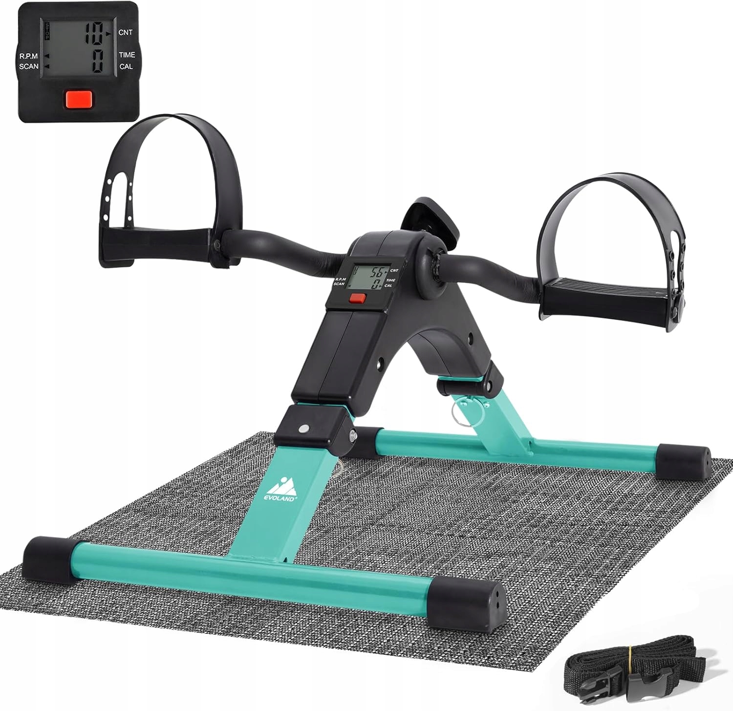 Rower Treningowy Mini Składany Z LCD Do Ćwiczeń Nóg I Ramion Regulowany