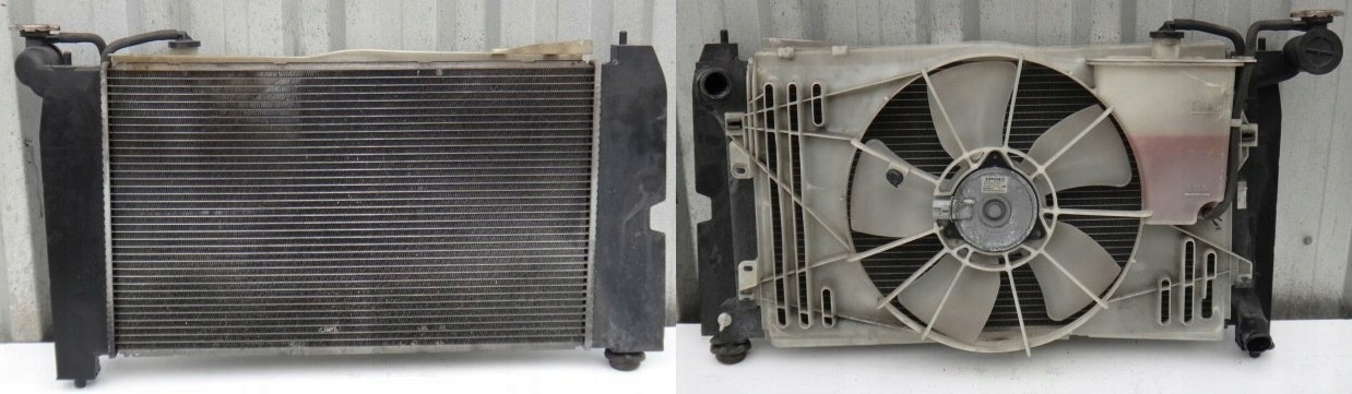 TOYOTA COROLLA VERSO 1.6 РАДИАТОР ВОДЫ ВЕНТИЛЯТОР