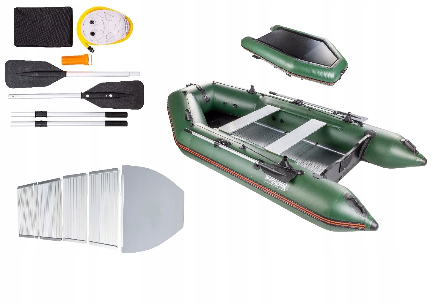 Ponton Kormoran 400 D Kil Aluminiowa pełna podłoga zielony