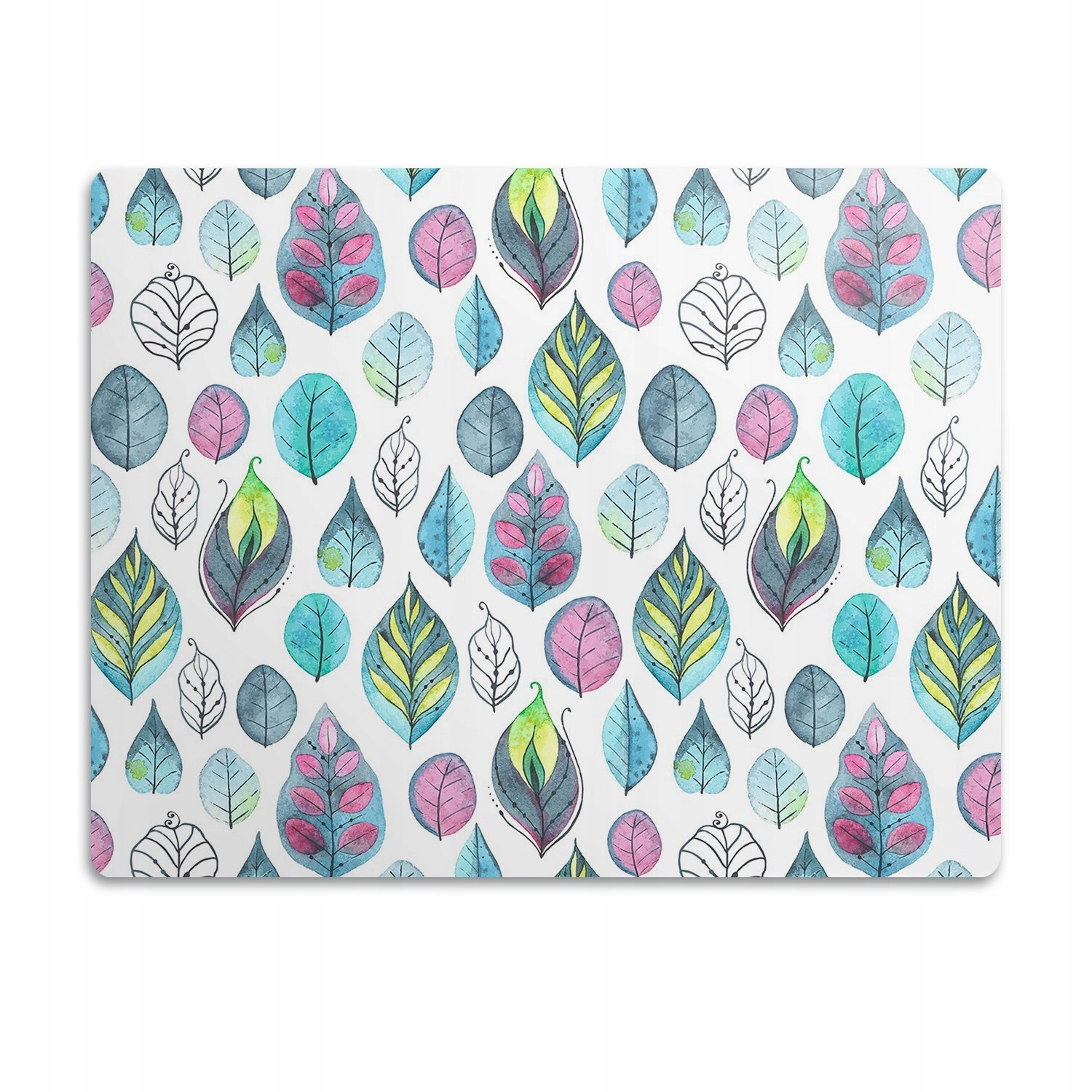 Levně Podložka pod misku pro kočky Barevné lístky 90x60 cm