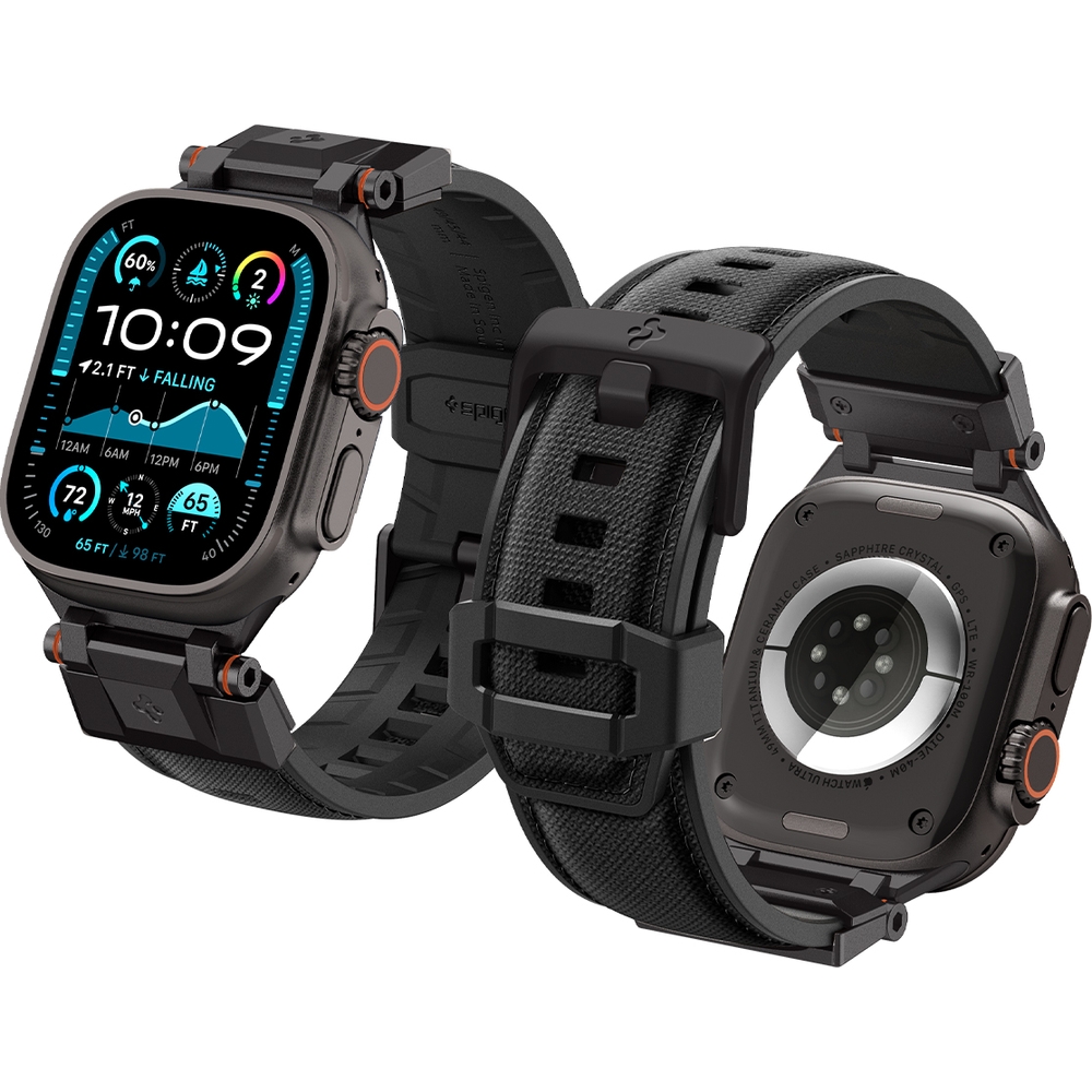 Pásek řemínek pro Apple Watch 49/46/45/44 mm, nastavitelný, přizpůsobivý, Spigen