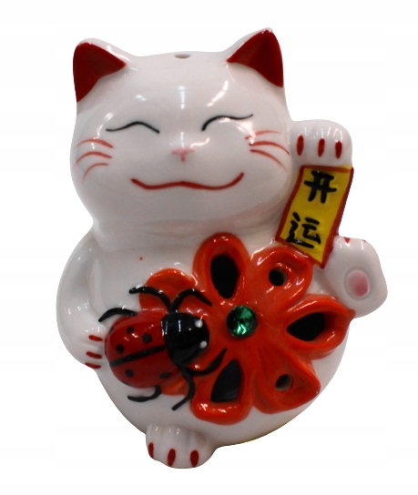 

Kotek szczęścia, lucky cat maneki neko, lampka Led