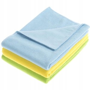 Ściereczka Mikrofibra Polerowanie Osuszanie 40x40cm 340g niebieska szara