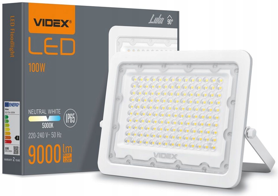 

Lampa Naświetlacz zewnętrzny Videx Led 100W 9000Lm
