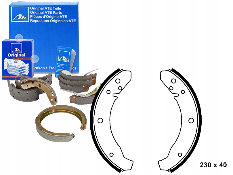 Brzdové Čelisti Porsche 924 Vw Kaefer 1.2-2.0 01 Asistent Kolize #34