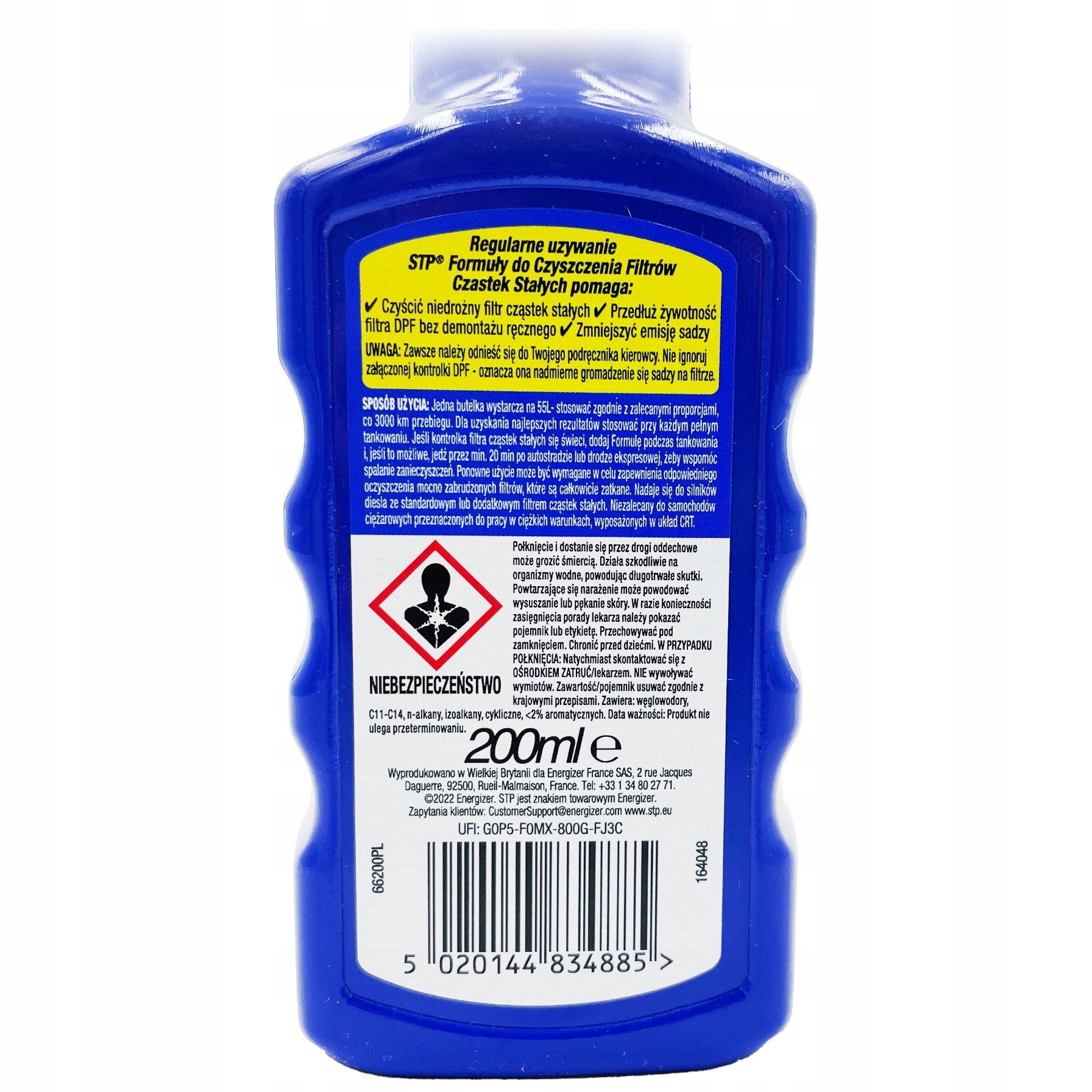 STP DO CZYSZCZENIA FILTRÓW CZĄSTEK STAŁYCH DPF x8 Waga produktu z opakowaniem jednostkowym 3 kg