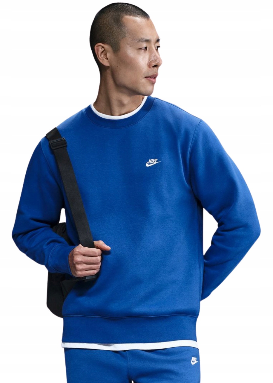 Pánská Mikina Nike Sportovní bavlněná bez kapuce Club Bb vel XXL