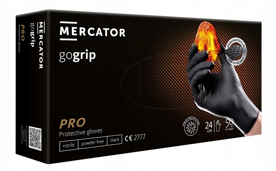 

Ideall Powergrip Rękawice rękawiczki nitrylowe M