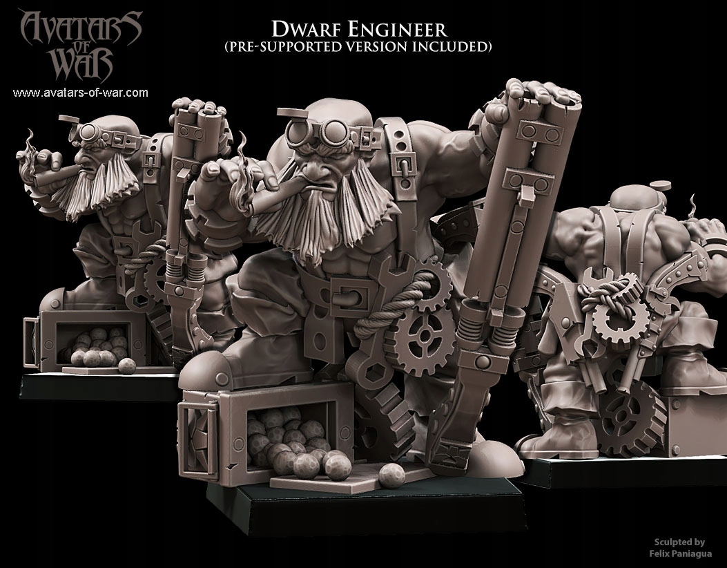 Dwarf Engineer - Druk 3D - Avatars of War Nazwa Dwarf Engineer - Druk 3D - Avatars of War