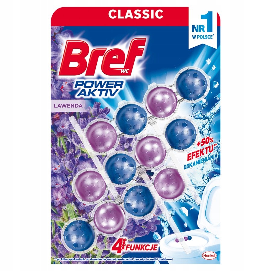 

Bref zawieszka kulki do Wc lemon Lawenda 3x50g
