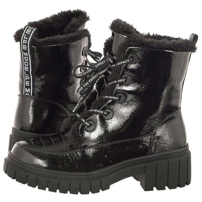 Dámské zateplené Kotníkové Boty na zimu Artiker černé 51C0277