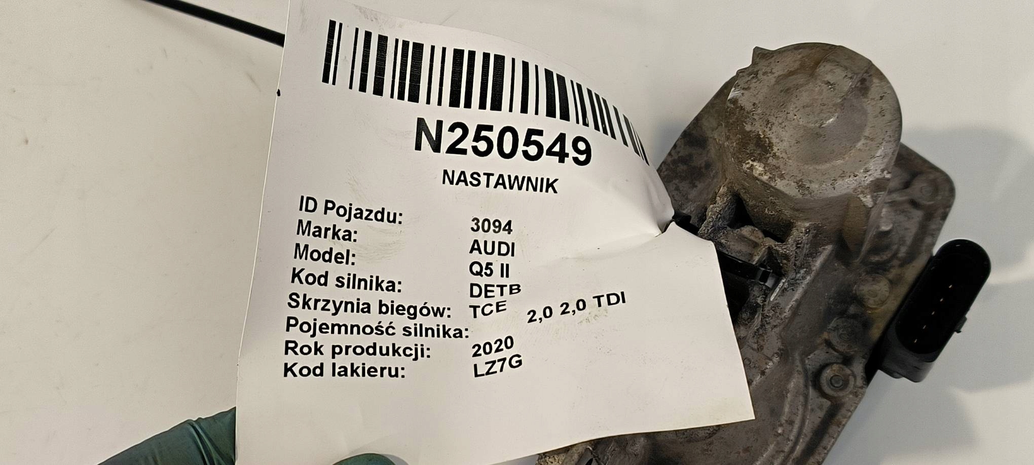 Régulateur de l’échappement 3Q0253691K AUDI Q5 II