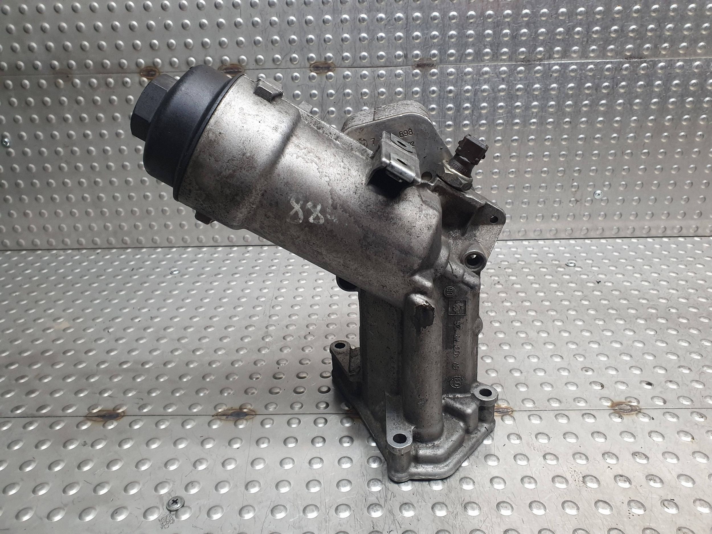 oil filter holder radiator 7787072 BMW E46 E87 E90 E60 X3 E83 2.0D M47