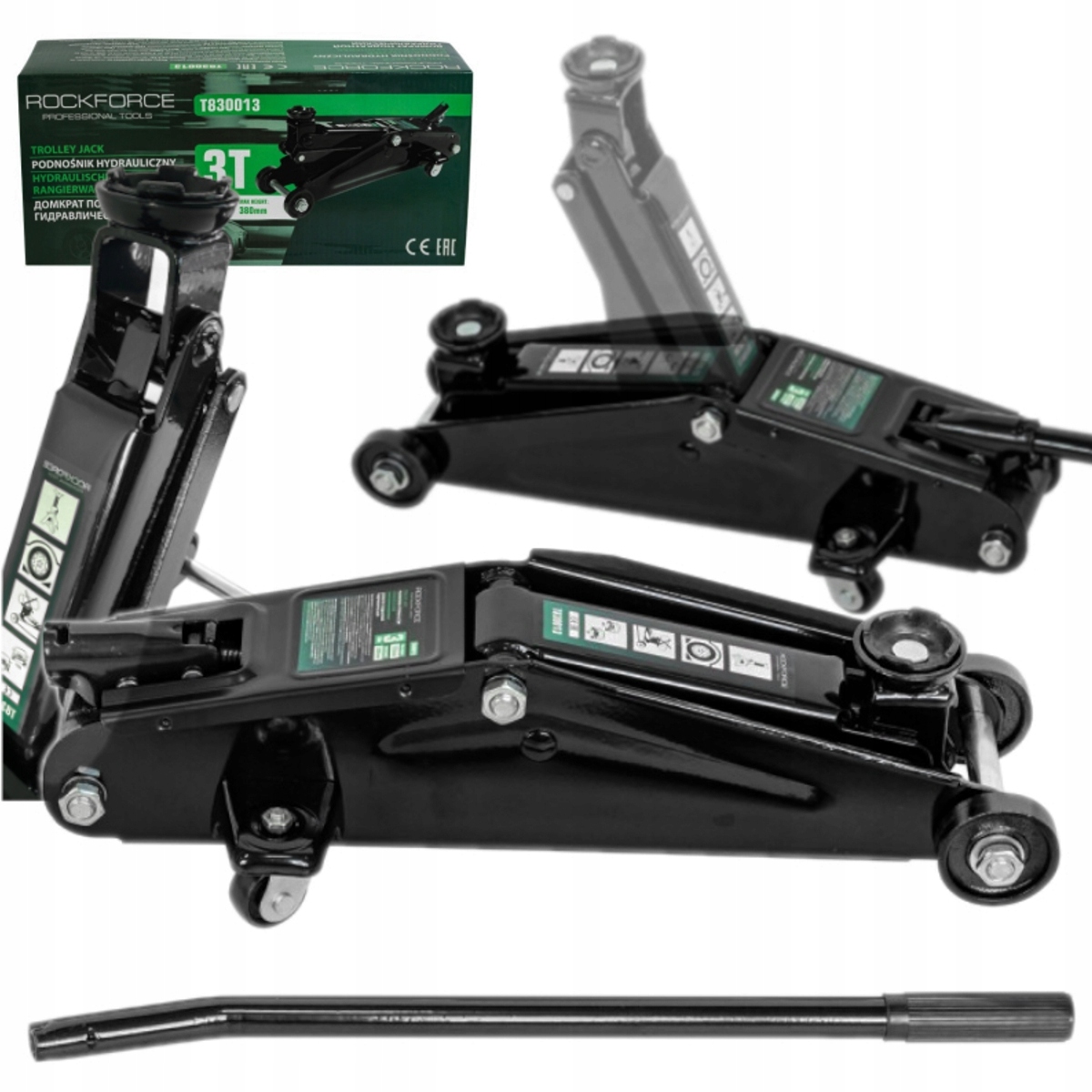 Hydraulický zdvihák do auta žaba páka Nosnosť 3T guma