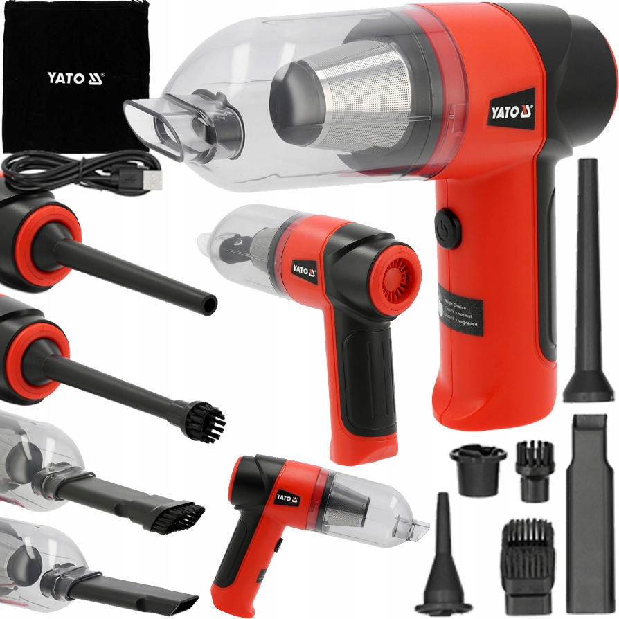 Mini Turbo Dmuchawa Odkurzacz Bezprzewodowy Do Kurzu Grila Ogrodwa Yato 2w1