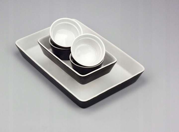 Zestaw Naczyń Do Zapiekania Royalty Line JAKOŚĆ Materiał kamionka