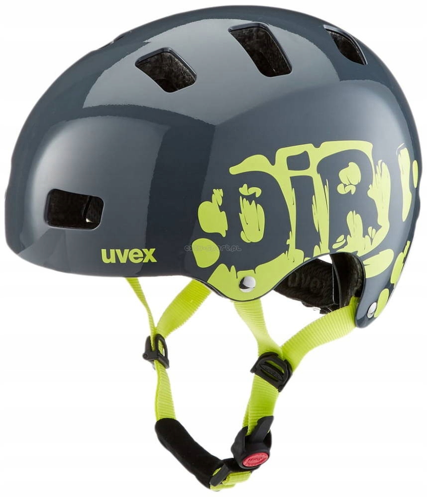 Kask rowerowy dziecięcy Uvex Kid 3 Dirtbike Grey Lime S 51-55cm