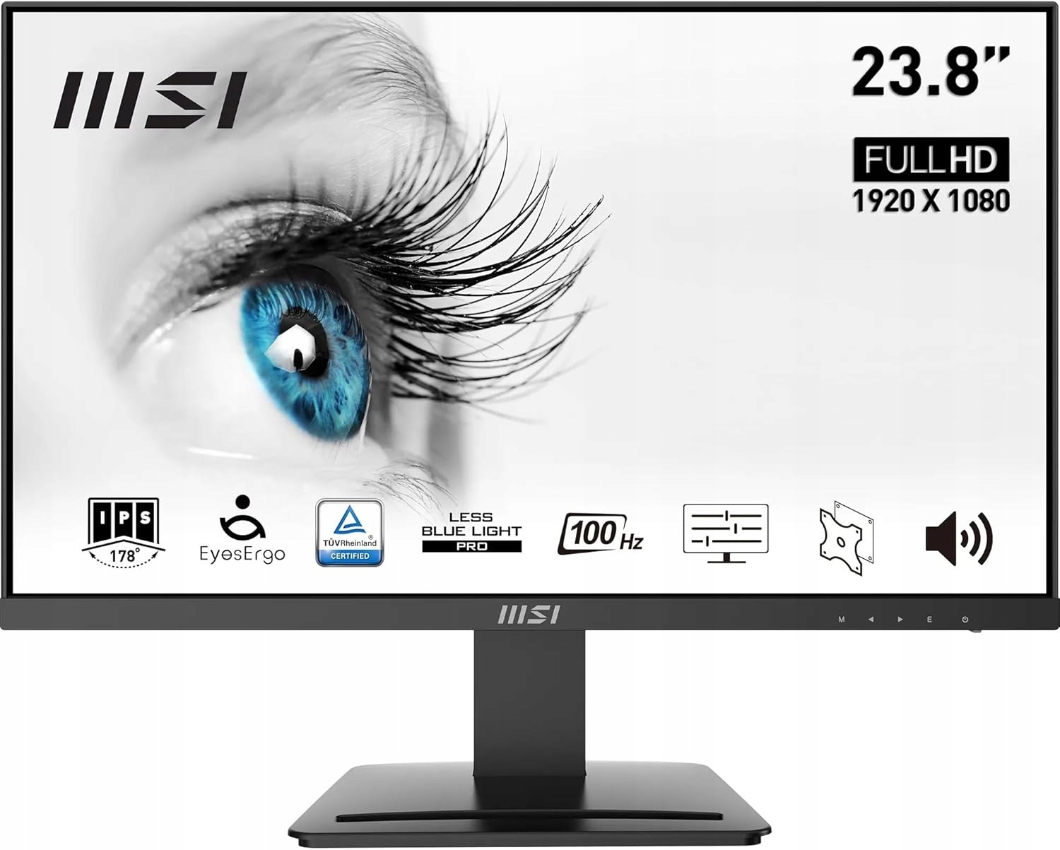 Monitor Msi Pro MP243X 23,8'' Full Hd Ips 100Hz 1ms Głośniki