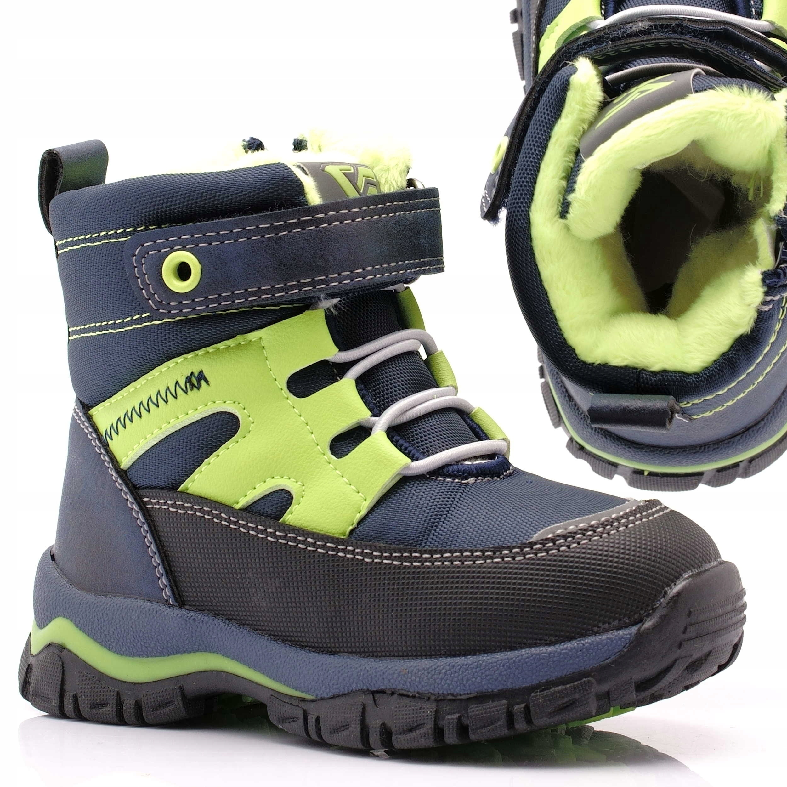 

Buty Zimowe Chłopięce Ocieplone Kozaki 24