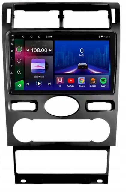 Gps Rádio Android Auto Carplay Ford Mondeo 2004-2007 Wifi Bt 4GB 64GB