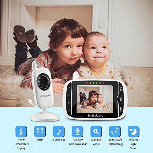 HELLOBABY Elektroniczna Niania Kamera LCD 32" z Nocną Wizją — miniatura 3